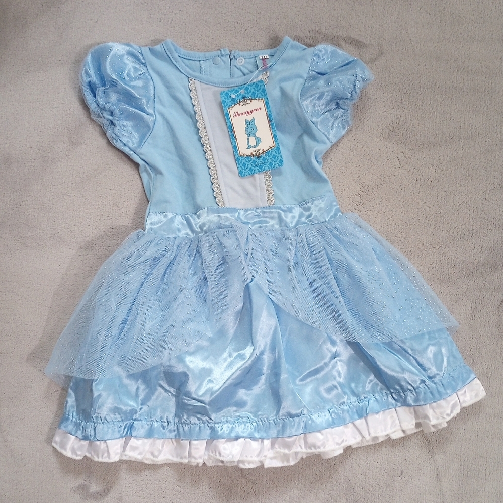 NWT Cinderella Princess Onesie Dress / Costume 70 CM 6 12 Months
